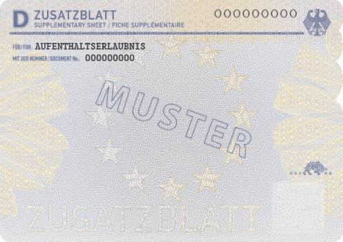 AufenthV_Anlage4_D11_Zusatzblatt1